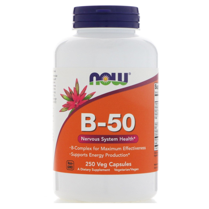Витамины Группы Б NOW FOODS, B-50, 250 таблеток NS28690